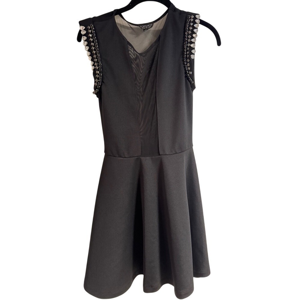 Top Shop Size 6 super‎ cute black cocktail dress!